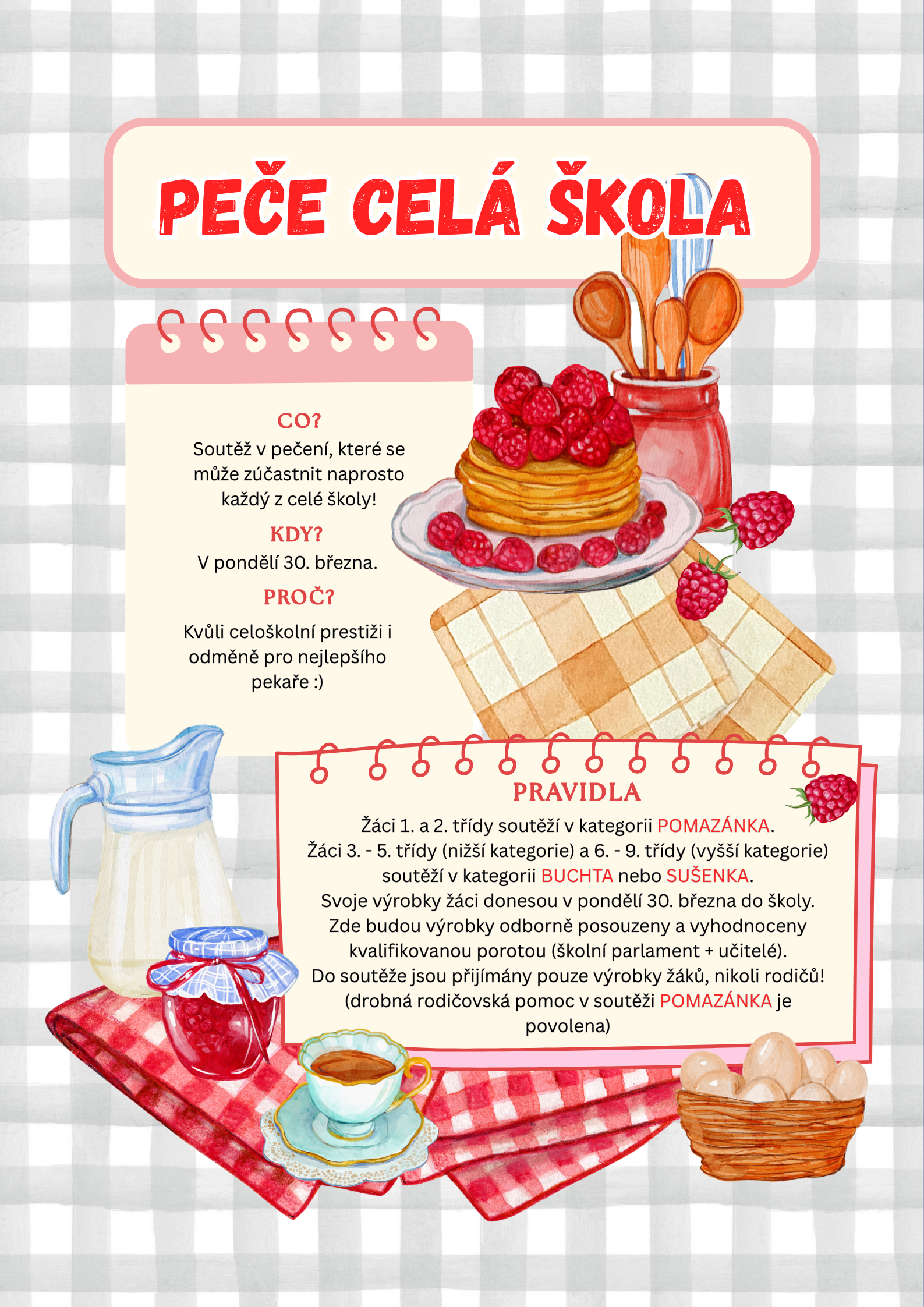 Red-Brown-Watercolor-Raspberry-Jam-Pancakes-Recipe-Poster-2