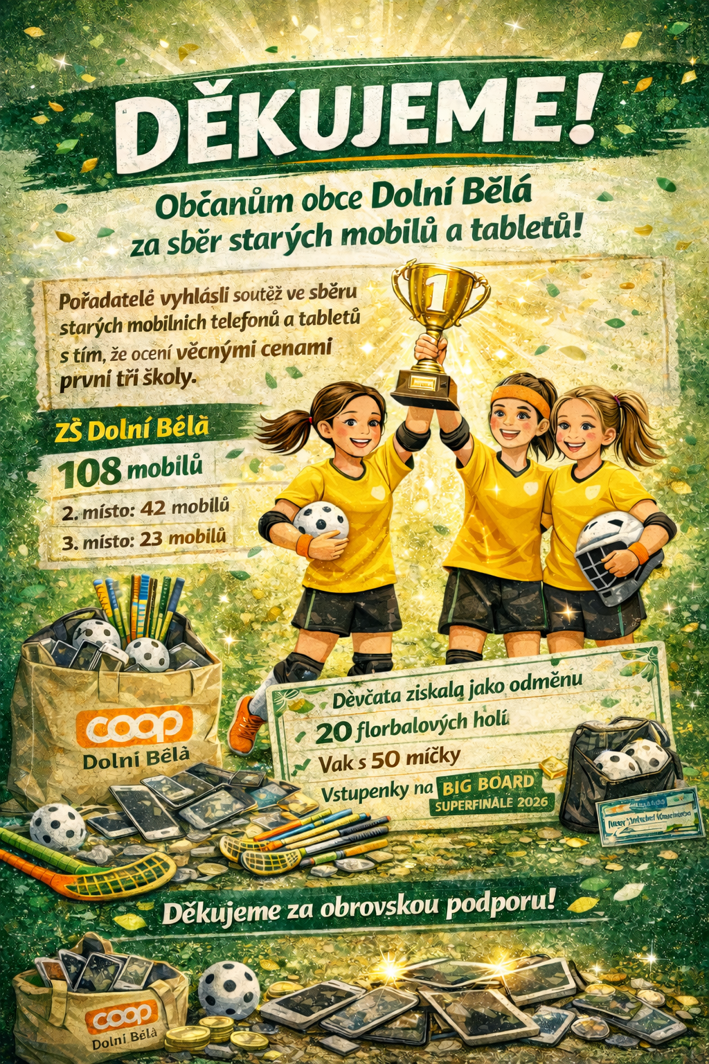 Děkujeme za pomoc při sběru!